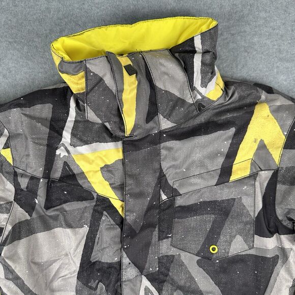 Quiksilver Dry Flight Tech 10K Snow Jacket Youth Boy Medium 12 Full Zip Ski - Picture 2 of 16